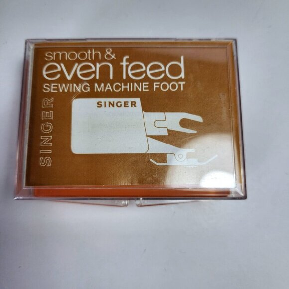 Singer Smooth and Even Feed Sewing Machine Foot C-400 Model Original Case - Picture 2 of 6